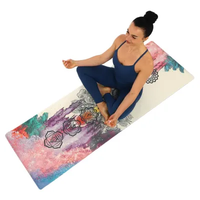 Килимок для йоги лляний Record 7156-4 - 1 Килимок для йоги лляний Record 7156-4 - 1 - Robinzon.ua