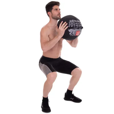 Мяч 12 кг набивной для кросфита волбол Zelart-2637-12 - 6 Мяч 12 кг набивной для кросфита волбол Zelart-2637-12 - 6 - Robinzon.ua