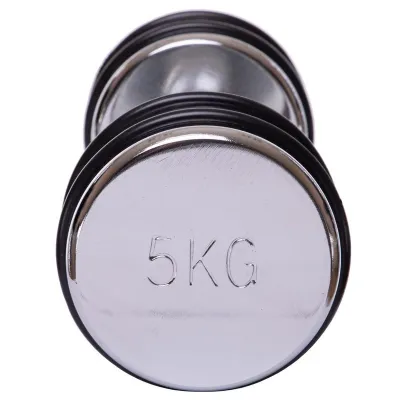 Гантель 5 кг хромированная Record-5204-5 - 3 - Robinzon.ua