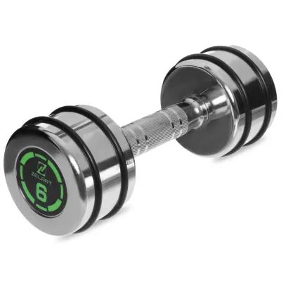 Гантель 6 кг хромированная Zelart-2622-6 Гантели, гири, штанги и диски - 1 - Robinzon.ua