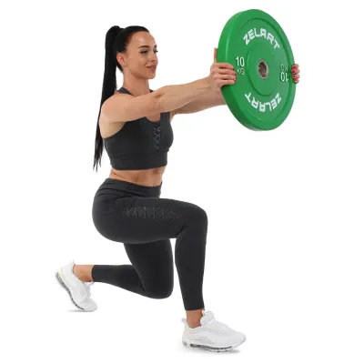 Блин (диск) бамперный для кроссфита резиновый 10 кг d-52мм Zelart-7797-10 - 5 - Robinzon.ua