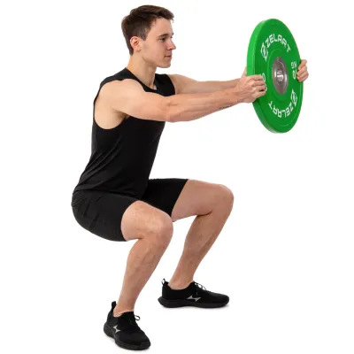 Блин (диск) бамперный для кроссфита резиновый 10 кг d-52мм Zelart-7798-10 - 5 - Robinzon.ua