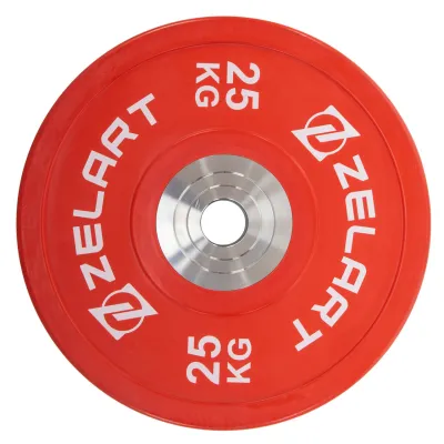 Блин (диск) бамперный для кроссфита резиновый 25 кг d-52мм Zelart-7798-25 - 2 - Robinzon.ua