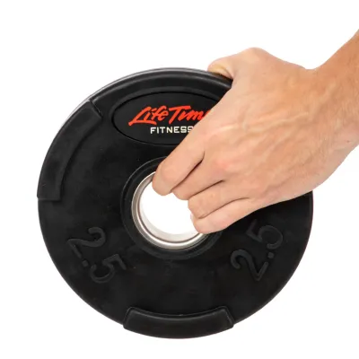 Блин (диск) обрезиненный 2.5 кг 51 мм LIFE-80154B-2_5 - 4 - Robinzon.ua