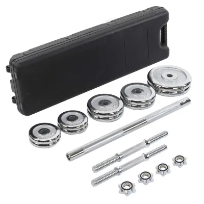 Набор гантелей со штангой 3в1 в пластиковом кейсе 30 кг Zelart 9639 - 1 Набор гантелей со штангой 3в1 в пластиковом кейсе 30 кг Zelart 9639 - 1 - Robinzon.ua