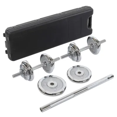 Набор гантелей со штангой 3в1 в пластиковом кейсе 30 кг Zelart 9639 - 2 Набор гантелей со штангой 3в1 в пластиковом кейсе 30 кг Zelart 9639 - 2 - Robinzon.ua