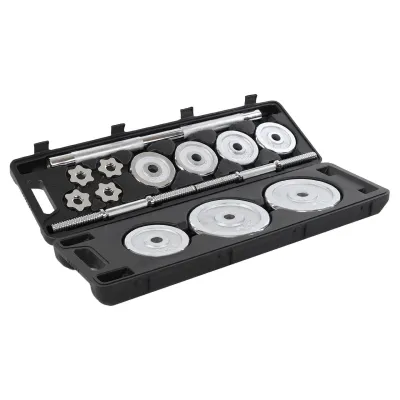 Набор гантелей со штангой 3в1 в пластиковом кейсе 30 кг Zelart 9639 - 3 Набор гантелей со штангой 3в1 в пластиковом кейсе 30 кг Zelart 9639 - 3 - Robinzon.ua