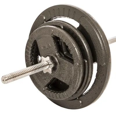 Штанга прямая со стальными блинами на 83 кг длина-1,8м SPORTS 1139-83 - 2 Штанга прямая со стальными блинами на 83 кг длина-1,8м SPORTS 1139-83 - 2 - Robinzon.ua