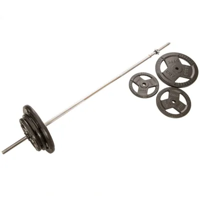 Штанга прямая со стальными блинами на 83 кг длина-1,8м SPORTS 1139-83 - 4 Штанга прямая со стальными блинами на 83 кг длина-1,8м SPORTS 1139-83 - 4 - Robinzon.ua