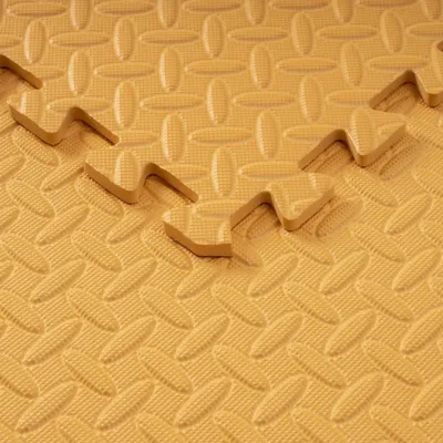 Мат-пазл товщиною 1 см розмір 60х60см 1 частина EVA помаранчевий Спортивні мати - 3 - Robinzon.ua