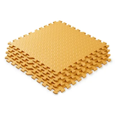 Мат-пазл товщиною 1 см розмір 60х60см 1 частина EVA помаранчевий Спортивні мати - 4 - Robinzon.ua