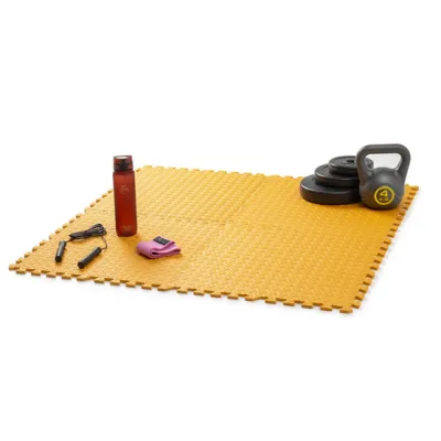 Мат-пазл товщиною 1 см розмір 60х60см 1 частина EVA помаранчевий Спортивні мати - 6 - Robinzon.ua