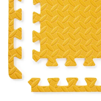 Мат-пазл товщиною 1 см розмір 60х60см 6 частин EVA помаранчевий Спортивні мати - 4 - Robinzon.ua