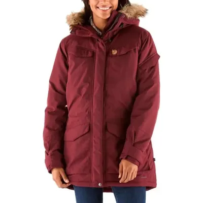 Міська жіноча тепла мембранна парка Fjallraven Nuuk Parka, L - Dark Garnet (89655.356.L) 2021 - 2 - Robinzon.ua