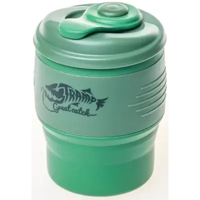 Кружка складана TRAMP силіконова з кришкою 350мл UTRC-082, Зелений - 3 - Robinzon.ua