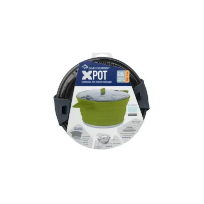 Кастрюля складная с алюминиевым дном X-Pot Grey, 2800 мл от Sea to Summit (STS AXPOT2.8GY) - 2 - Robinzon.ua