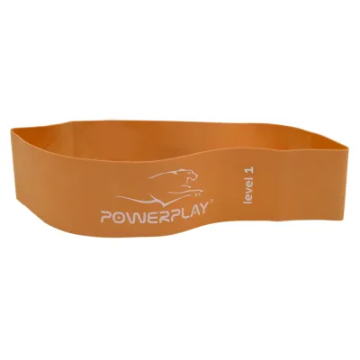 Фітнес-резинка PowerPlay 4140 Level 1 (600*60*0.6 мм, 5 кг) Помаранчева - 1 - Robinzon.ua