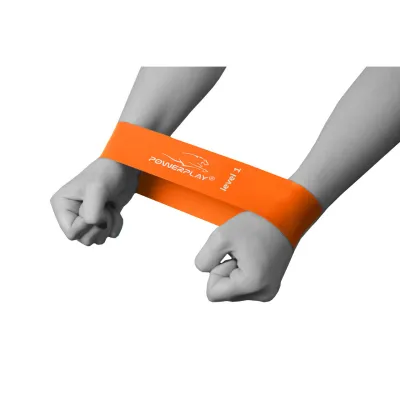 Фітнес-резинка PowerPlay 4140 Level 1 (600*60*0.6 мм, 5 кг) Помаранчева - 5 - Robinzon.ua