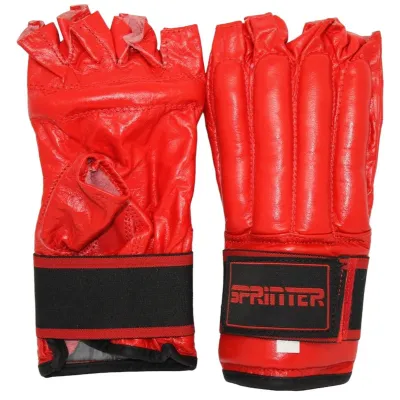 Рукавички шингарты шкіряні SPRINTER на липучці. червоний L - 1 Рукавички шингарты шкіряні SPRINTER на липучці. червоний L - 1 - Robinzon.ua