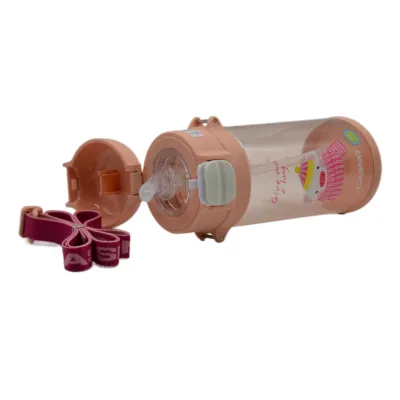 Пляшка для води CASNO 690 мл KXN-1219 Рожева (Свинка) з соломинкою - 5 - Robinzon.ua