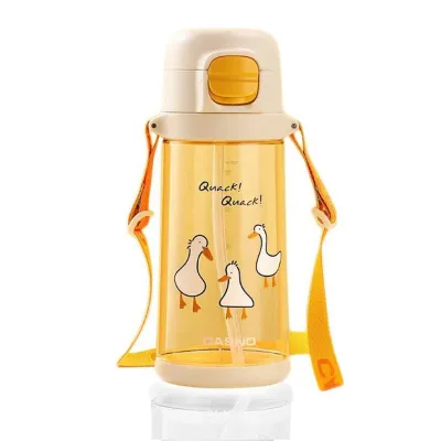 Пляшка для води CASNO 690 мл KXN-1219 Помаранчева (Гуси) з соломинкою - 1 Пляшка для води CASNO 690 мл KXN-1219 Помаранчева (Гуси) з соломинкою - 1 - Robinzon.ua