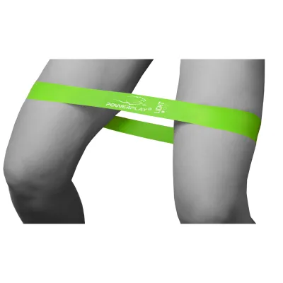 Фитнес-резинка PowerPlay 4114 Light Зеленая (500*50*0.8мм) - 5 - Robinzon.ua