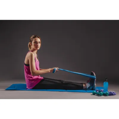 Лента-эспандер Power System PS-4121 Flat Stretch Band Level 1 Blue - 6 - Robinzon.ua