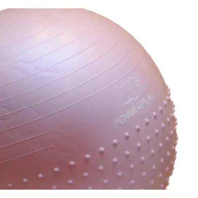 Мяч для фитнеса (фитбол) полумассажный PowerPlay 4003 &Oslash;65 cm Gymball Лиловый + насос - 5 - Robinzon.ua