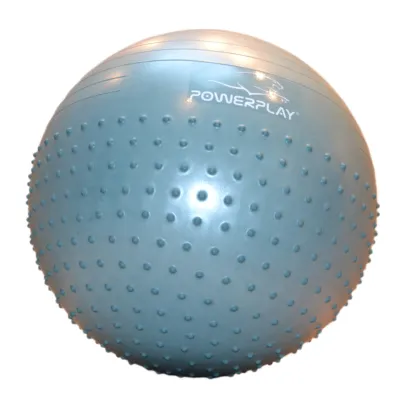 М'яч для фітнесу (фітбол) напівмасажний PowerPlay 4003 &Oslash;65 cm Gymball Зелений + насос - 6 - Robinzon.ua