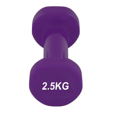Гантель PowerPlay 4125 виниловая 2.5 кг Фиолетовая - 3 - Robinzon.ua