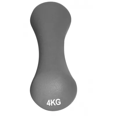 Гантель неопреновая PowerPlay 4126 Spartacus 4 кг. Серая (1шт.) - 2 - Robinzon.ua