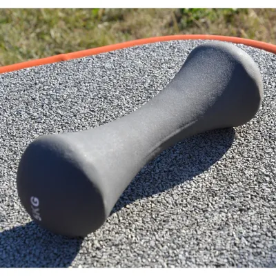 Гантель неопреновая PowerPlay 4126 Spartacus 5 кг. Серая (1шт.) - 6 - Robinzon.ua