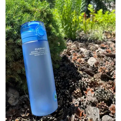 Пляшка для води CASNO 650 мл KXN-1157 Блакитна - 2 Пляшка для води CASNO 650 мл KXN-1157 Блакитна - 2 - Robinzon.ua