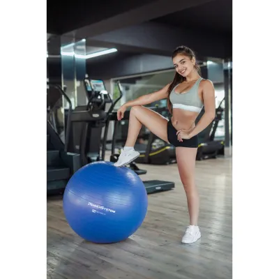 М'яч для фітнесу (фітбол) Power System PS-4012 Ø65 cm PRO Gymball Blue - 4 М'яч для фітнесу (фітбол) Power System PS-4012 Ø65 cm PRO Gymball Blue - 4 - Robinzon.ua
