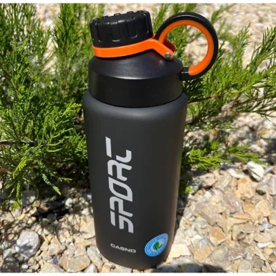 Пляшка для води CASNO 800 мл KXN-1242 Сіра - 2 Пляшка для води CASNO 800 мл KXN-1242 Сіра - 2 - Robinzon.ua