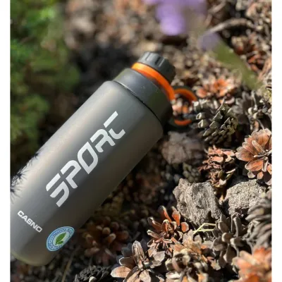 Пляшка для води CASNO 800 мл KXN-1242 Сіра - 3 Пляшка для води CASNO 800 мл KXN-1242 Сіра - 3 - Robinzon.ua