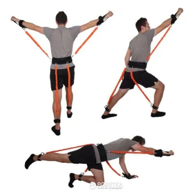 Набір для тренувань LiveUP TRAINING KIT чорний, помаранчевий 9 предметів LS3664 - 1 - Robinzon.ua