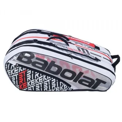 Чехол для теннисных ракеток Babolat RH X12 PURE STRIKE (12 ракеток) Белый/Красный (751201/149) - 2 - Robinzon.ua
