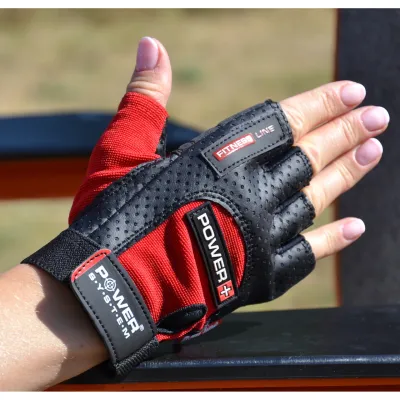 Рукавиці для фітнесу та важкої атлетики Power System PS-2500 Power Plus Black/Red XS - 4 Рукавиці для фітнесу та важкої атлетики Power System PS-2500 Power Plus Black/Red XS - 4 - Robinzon.ua