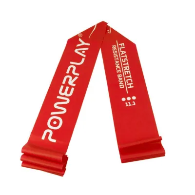 Стрічка-еспандер для фітнесу та реабілітації PowerPlay 4112 0.6мм MediBand Heavy Червона (11кг) - 1 - Robinzon.ua