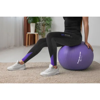 М'яч для фітнесу (фітбол) Power System PS-4011 &Oslash;55 cm PRO Gymball Purple - 2 - Robinzon.ua
