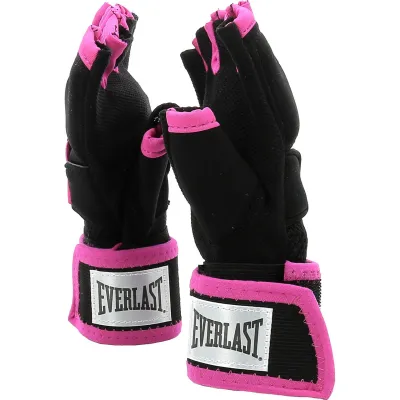 Бинти-рукавиці для боксу Everlast EVERGEL HAND WRAPS  Чорний Рожевий M/L (723791-70-84) - 2 - Robinzon.ua