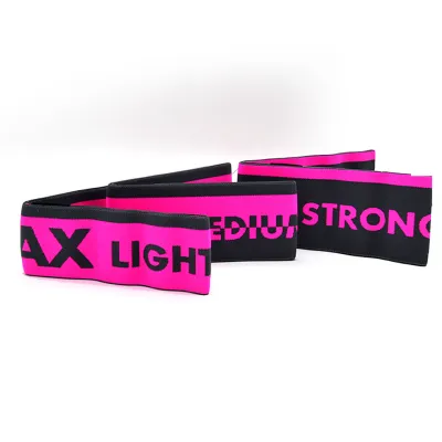 Набір тканевих гумок для фітнесу та спорту MadMax MFA-305 Hiploop set 3 pcs. Grey/Pink - 6 - Robinzon.ua