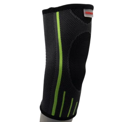 Компресійний налокітник MadMax MFA-283 3D Compressive elbow support Dark grey/Neon green M - 4 - Robinzon.ua
