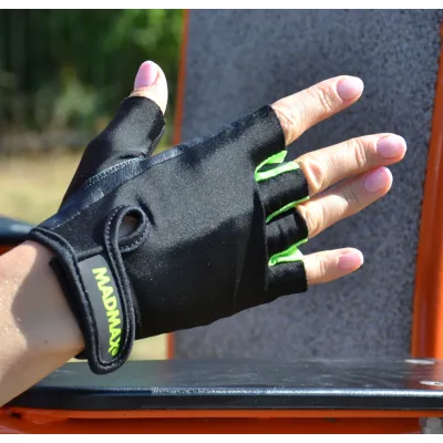Перчатки для фитнеса и тяжелой атлетики MadMax MFG-251 Rainbow Green M - 1 - Robinzon.ua