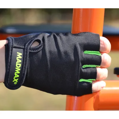 Перчатки для фитнеса и тяжелой атлетики MadMax MFG-251 Rainbow Green M - 5 - Robinzon.ua