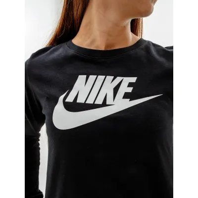 Женский Лонгслив Nike W NSW TEE ESSNTL LS ICN FTRA  Черный L (7dFJ0441-010 L) - 3 - Robinzon.ua