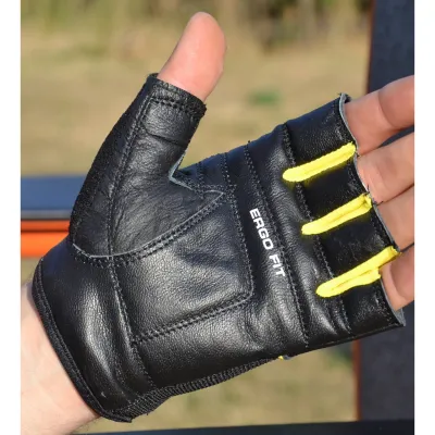 Перчатки для фитнеса PowerPlay 9058 Energy черно-желтые M - 2 - Robinzon.ua