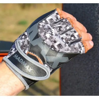 Рукавички для фітнесу MadMax MFG-831 Mti 83.1 Grey/Digital Camo S - 1 Рукавички для фітнесу MadMax MFG-831 Mti 83.1 Grey/Digital Camo S - 1 - Robinzon.ua