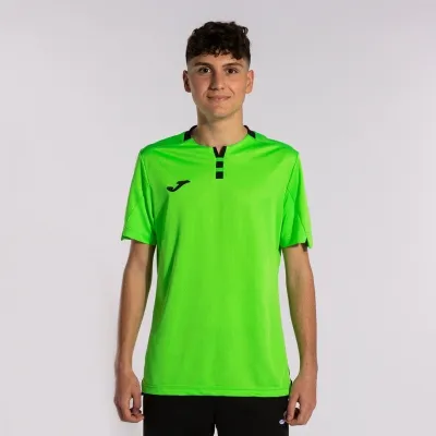 Футболка JOMA GOLD IV SHORT SLEEVE T-SHIRT FLUOR GREEN BLACK зелений, чорний S 102766.021 S - 1 - Robinzon.ua